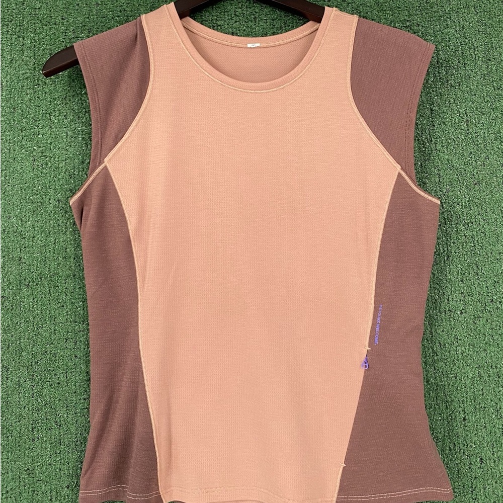 Lululemon Cap Sleeve Hiking Tank Top Pink Clay Dark Oxide Women’s Size 6